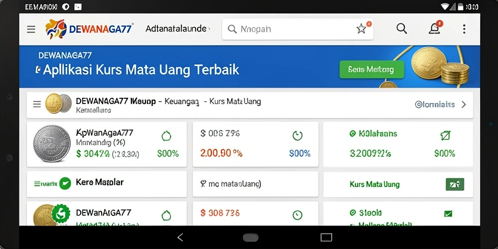 Antarmuka pengguna DEWANAGA77 yang informatif dan intuitif.