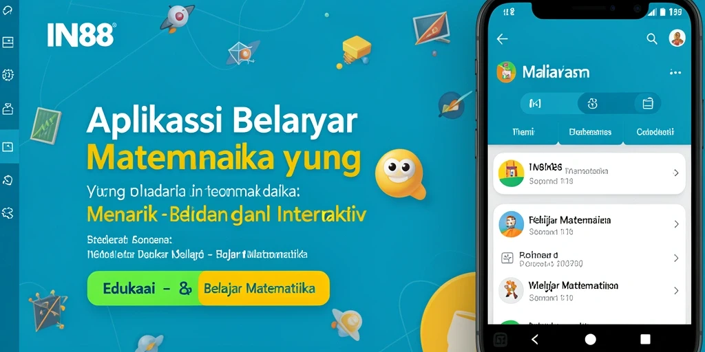 Antarmuka aplikasi IN88 yang menarik dan edukatif.