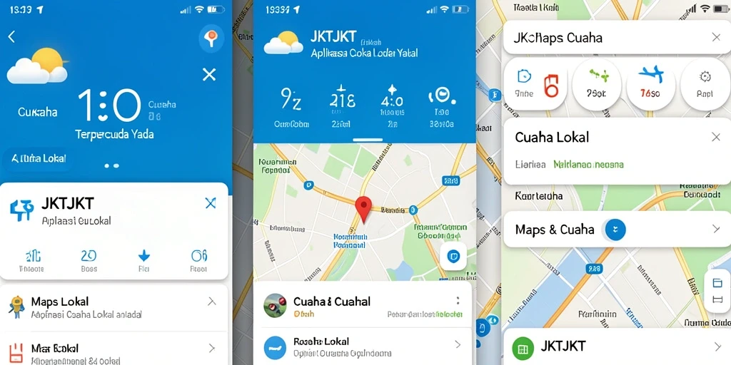 Tampilan antarmuka aplikasi JKTJKT yang informatif dan mudah digunakan.