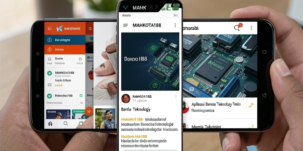 Antarmuka pengguna MAHKOTA188 yang modern dan informatif.