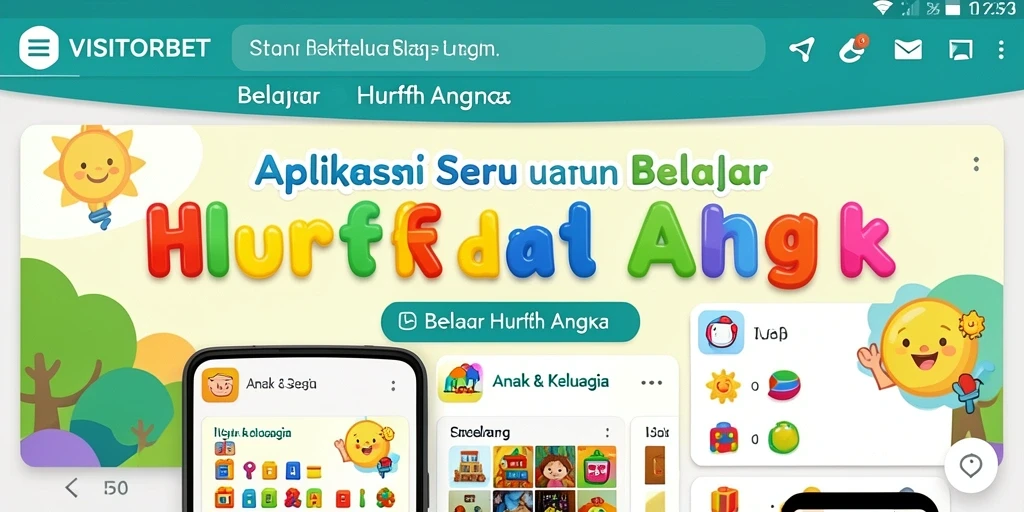 Antarmuka VISITORBET yang ramah anak dan interaktif.