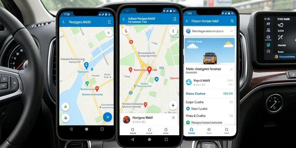 Tampilan antarmuka VT38 yang intuitif dan informatif untuk navigasi mobil.